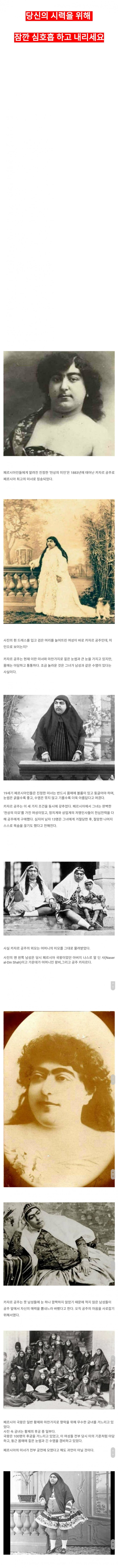 19세기 페르시아 최고의 미녀